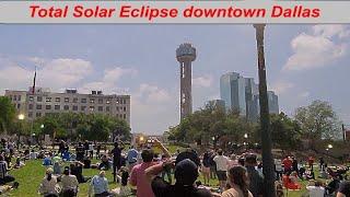 SOLAR ECLIPSE 2024, The moment the solar eclipse darkens the sky in DALLAS, April 8 2024