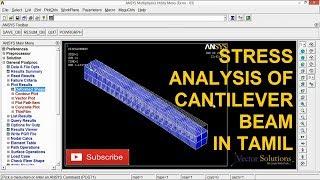 STRESS ANALYSIS OF CANTILEVER BEAM