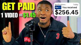 Get Paid $1.45 Every Min Watching YouTube Videos (NEW App) | How To Make Money Online