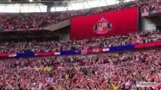 Sunderland soar back to Championship with playoff final win over Wycombe Fans at Wembley