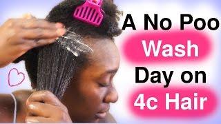 The NO Poo Method on Natural Hair 4c : Wash Day Alternatives