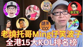 香港15大KOL排名榜。Youtube系列46