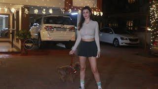 Giorgia Andriani With Her Pet Spotted At Bandra || Bollywood Mastiz