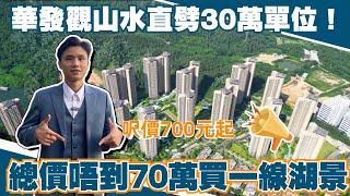 中山樓盤丨華發觀山水又出新招！丨呎價700元起買現樓樓王！丨總價直劈30萬丨七十萬唔到可以買一線湖景單位丨阿Sam第一時間直擊現場【cc中文字幕】