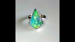 925 Sterling Silver, October Birthstone Jewelry, Opal Gift