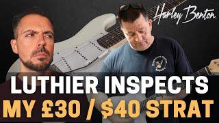 I took my £30 / $40 Harley Benton to a LUTHIER...  (Harley Benton Setup - Video 1)