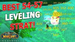 WoW Classic - BEST MAGE SOLO LEVELING STRATEGY 54-57! 100k xp/hr | 80g/hr!