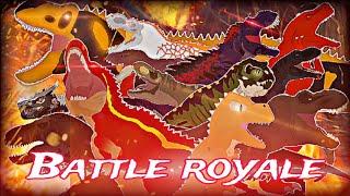 T-rex Battle Royale | Stick Nodes Dinosaur Animation Battle ( 2024 )