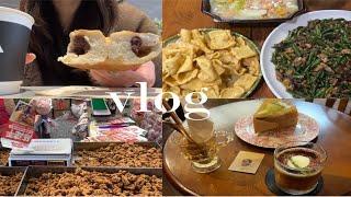 vlog72 重庆日常生活记录｜逛逛磁器口 ｜金色印象按摩｜一家喜欢的咖啡厅｜运动饮食打卡｜出门踏青｜贝果脑袋說｜草莓松饼丹｜观音桥好吃街｜眼镜凉虾小推车