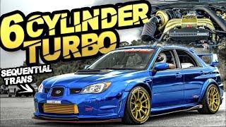 6Cyl Subaru STI?! 900HP AWD 3.0L Sequential Trans (CRAZY Backroad Launch!)