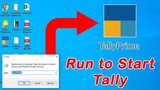 Run to start Tally prime  Windows Run Shortcut Command #tallyprimetutorial