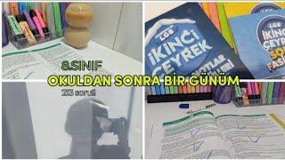 BENİMLE BİR GÜN / 8.SINIF DERS ÇALIŞMA GÜNLÜĞÜM / LGS'25