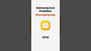 Samsung Messaging app icon evolution #tech #mobileinnovation #samsungcamera