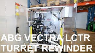 ABG Vectra LCTR 330 13 inch automatic turret rewinder from 2007