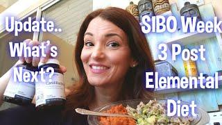 SIBO Update 3 weeks Post Elemental Diet- What's next?...Supplements.. Failures