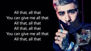 ZAYN - All that (lyrics)