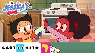 Playing in the Kitchen | Jessica´s Big Little World  | Cartoons for Kids | Cartoonito Africa