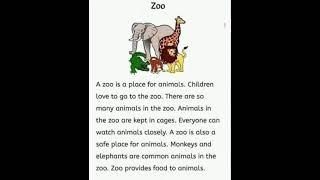 Paragraph:Zoo