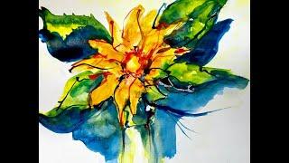 How to Paint a Sunflower 5 - Jacki Kellum