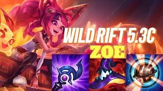 WILD RIFT Zoe Mid - Amazing Team Fights and Chaos - Explosive Damage