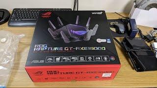 Upgrading router in 15 seconds. asus aimesh AXE16000