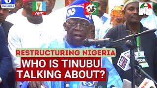 Restructuring Nigeria: Who is Tinubu talking about? Atiku or Peter Obi? 2023 Election