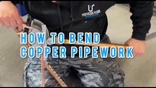 how to bend copper pipework