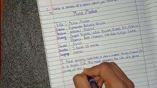 •How to write movie review of "Muna Madan" || English-Writing