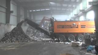 Shredder - Doppstadt DW3060 in Operation with Industrial Waste