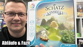 Schatzinsel (Smart Games) - knackiges Logikspiel bzw. Denkspiel / Solospiel ab 8 Jahren