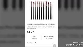 Under $5 eBay brush set quick review ($4.77) cheap ebay brushes