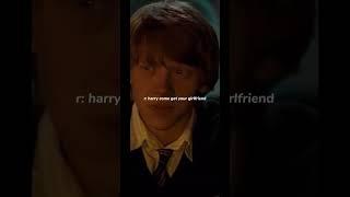 even the chosen one is scared of y/n | #harrypotter #hogwarts #ronweasley #yn #povedits