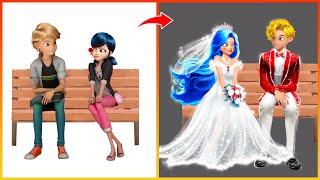 Miraculous : Ladybug & Catnoir Get Married - GLOW UP Bride & Groom | Fashion Wow