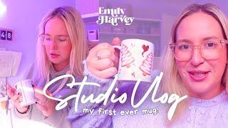 STUDIO VLOG  Making my first ever mug with UV DTF! | Emily Harvey Art