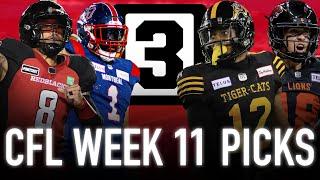 Free CFL Picks and Predictions (Week 11) | CFL Free Picks Today