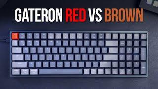 Gateron Red vs. Gateron Brown | Keychron Sound Test