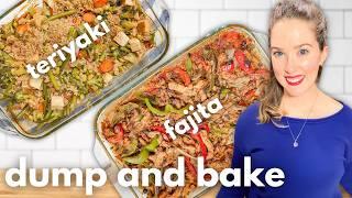 2 Healthy Meal Prep DUMP AND BAKE Vegan Casseroles (Gluten-Free)