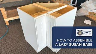 How to Assemble a Lazy Susan Base - RTA Cabinet Assembly