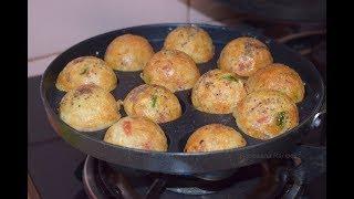 गोल गोल फुले फुले रवा ( सूजी ) के आप्पे | Instant Suji / Rava Appe Recipe |Recipeana