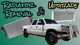 How To Remove Radiator And Transmission Oil Cooler | Duramax Transmission Rebuild Series