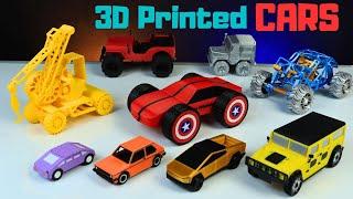 My Collection of 3D Printed Cars