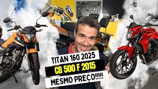 NOVA TITAN 160 2025 FICOU TOP MAIS O PREÇO NÃO... DÁ PARA PEGAR UMA CB 500F 2015