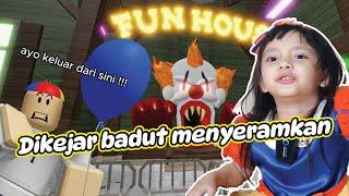 SHANUM DAN AYAH DIKEJAR BADUT MENYERAMKAN  ESCAPE THE CARNIVAL OF TERROR OBBY! ROBLOX [INDO]