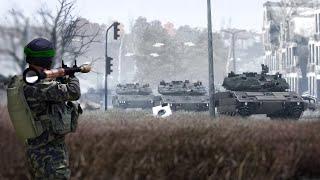 Hamas Militants ambush Israeli Soldiers of IDF Unit - 7 Merkava Tanks destroyed in ambush - ARMA 3