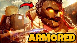 I Became The  ARMORED TITAN In Roblox Attack On Titan Revolution!