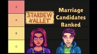 ALL TWELVE Stardew Valley Marriage Candidates Ranked!