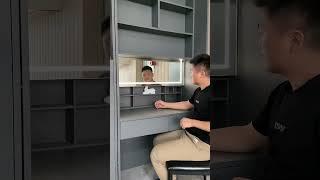 Hidden inside Dresser Mirror Jewelry storage cabinet for makeup table of Smart Furniture #smarthome
