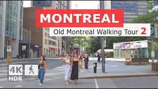 [ 4K ] Old Montreal Walking Tour 2 | Ville-Marie | Quebec Canada 2024