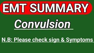 How To Write EMT Summary | Convulsion| Seizure|Example