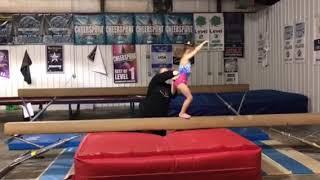 Alaina Grace Back Handspring on Beam 4/2/2018